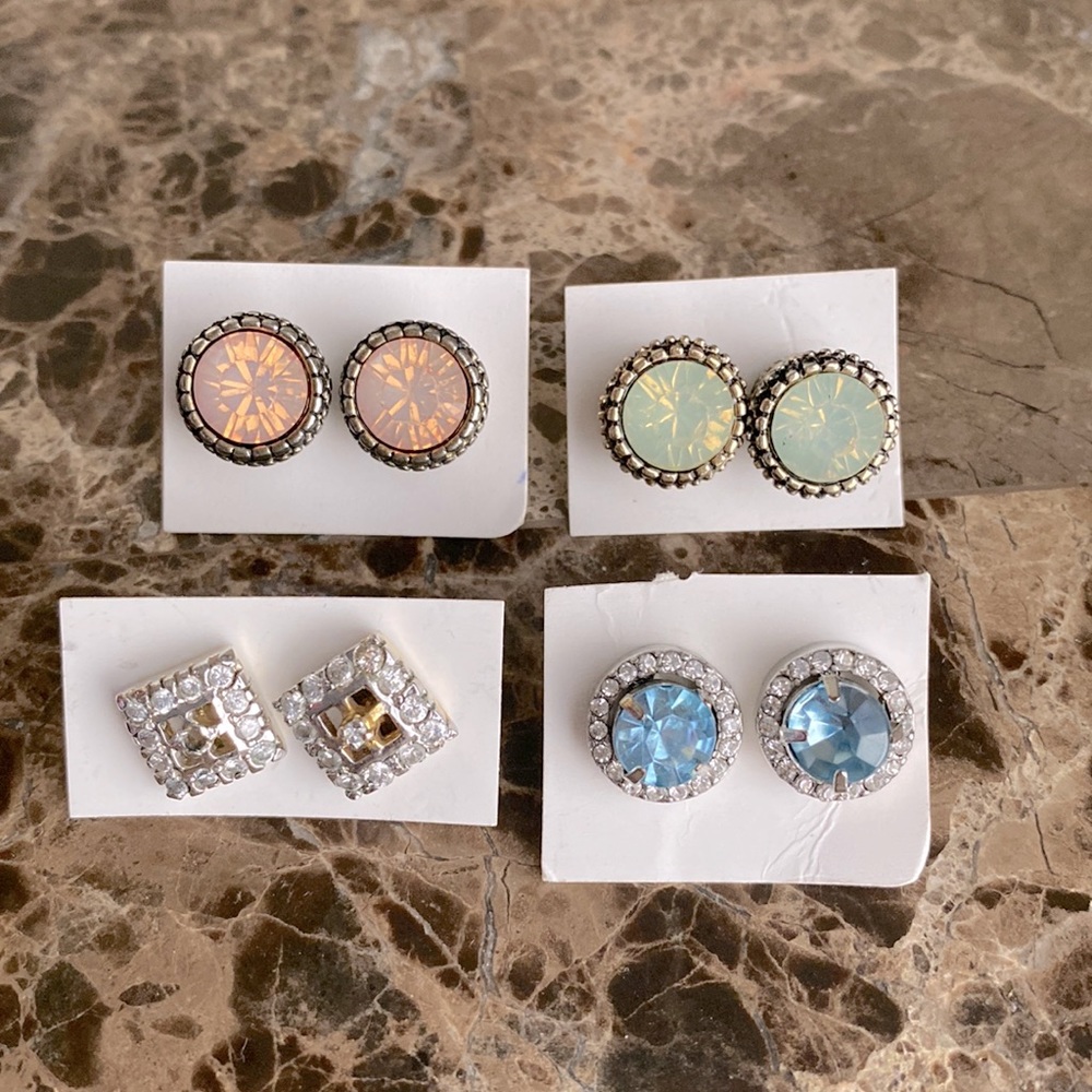 4 Pair of Beautiful Studs